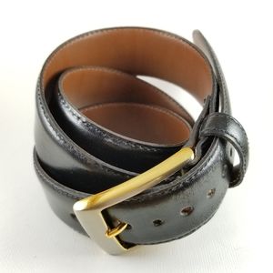 BENCH CRAFT | leather two-tone buckle belt